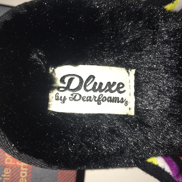 NWT Dearfoams Plush Halloween Scuffs - Picture 4 of 8